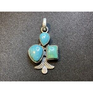 925 Sterling Silver Turquoise Pendant